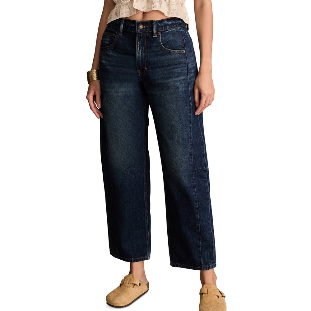 NWOT Lucky Brand Women's High-Rise Barrel-Leg Jeans